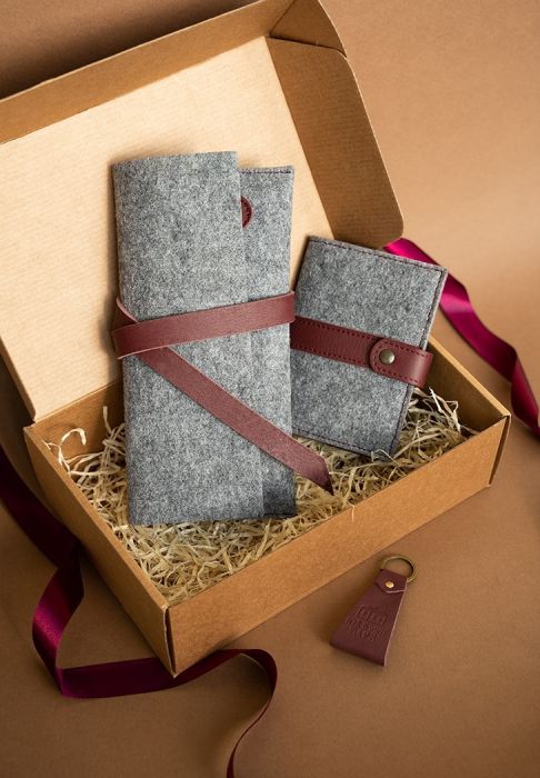 Фото Женский подарочный набор аксессуаров из фетра Осло