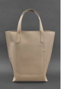 Фото Шкіряна жіноча сумка шоппер D.D. світло-бежева краст (BN-BAG-17-light-beige)