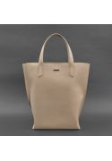 Фото Шкіряна жіноча сумка шоппер D.D. світло-бежева краст (BN-BAG-17-light-beige)