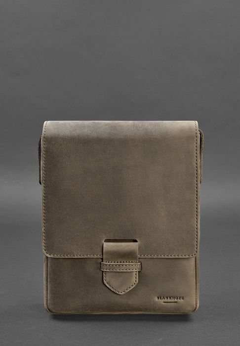 Мужская кожаная сумка-мессенджер Esquire темно-коричневый Crazy Horse