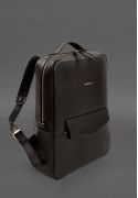 Фото Шкіряний рюкзак на блискавці Cooper maxi темно-коричневий (BN-BAG-19-1-choko)