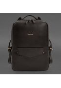 Фото Шкіряний рюкзак на блискавці Cooper maxi темно-коричневий (BN-BAG-19-1-choko)