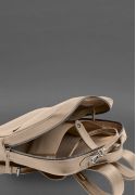 Фото Кожаный городской рюкзак на молнии Cooper maxi светло-коричневый (BN-BAG-19-1-light-beige)