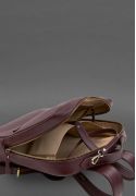 Фото Кожаный городской рюкзак на молнии Cooper maxi бордовый (BN-BAG-19-1-vin)