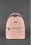 Фото Кожаный женский мини-рюкзак Kylie розовый