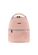 Фото Кожаный женский мини-рюкзак Kylie розовый