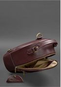 Фото Шкіряний жіночий міні-рюкзак Kylie Бордовий краст