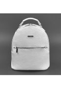 Фото Кожаный женский мини-рюкзак Kylie белый
