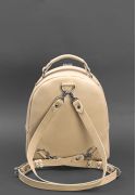 Фото Кожаный женский мини-рюкзак Kylie Светло-бежевый краст (BN-BAG-22-light-beige)