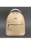Фото Кожаный женский мини-рюкзак Kylie Светло-бежевый краст (BN-BAG-22-light-beige)