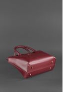 Фото Женская кожаная сумка Midi бордовая