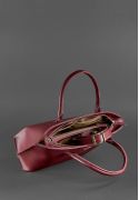 Фото Женская кожаная сумка Midi бордовая