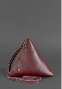 Фото Кожаная женская сумка-косметичка Пирамида Марсала