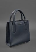 Фото Шкіряна жіноча сумка-кроссбоді темно-синя (BN-BAG-28-navy-blue)