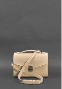 Фото Женская кожаная сумка-кроссбоди Lola светло-бежевая (BN-BAG-35-light-beige)