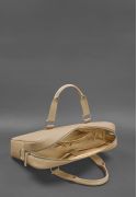 Фото Кожаная сумка для ноутбука и документов светло-бежевая (BN-BAG-37-light-beige)
