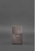 Фото Вертикальная женская кожаная сумка Mini темно-бежевая поясная/кроссбоди
