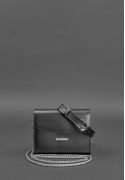 Фото Набор женских черных кожаных сумок Mini поясная/кроссбоди