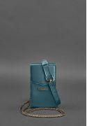 Фото Набор женских зеленых кожаных сумок Mini поясная/кроссбоди