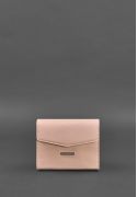 Фото Женская кожаная сумка поясная/кроссбоди Mini розовая