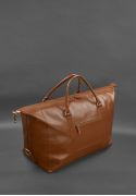 Фото Кожаная дорожная сумка светло-коричневая Краст (BN-BAG-41-k)