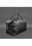 Фото Кожаная дорожная сумка черная