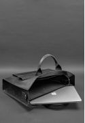 Фото Кожаная сумка для ноутбука и документов Универсальная черная Crazy Horse (BN-BAG-50-g-kr)