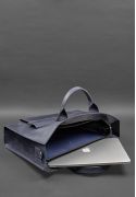 Фото Кожаная сумка для ноутбука и документов Универсальная синяя Crazy Horse (BN-BAG-50-nn)