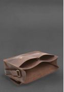 Фото Кожаная сумка-портфель Classic темно-коричневый Crazy Horse (BN-BAG-55-o)