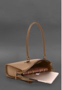 Фото Женская кожаная сумка Элис темно-коричневая Краст BlankNote (BN-BAG-7-choko) 