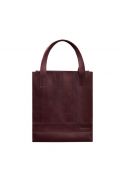 Фото Кожаная женская сумка шоппер Бэтси бордовая