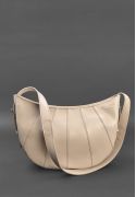 Фото Кожаная женская сумка Круассан светло-бежевая (BN-BAG-12-light-beige )