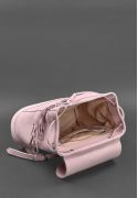 Фото Кожаный женский рюкзак Олсен розовый