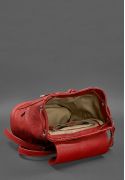 Фото Кожаный женский рюкзак Олсен красный