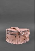 Фото Кожаная женская сумка на пояс Spirit розовая