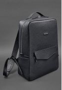 Фото Кожаный городской рюкзак на молнии Cooper maxi темно-синий флотар (BN-BAG-19-maxi-navy)