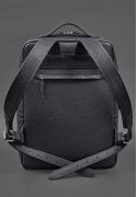 Фото Кожаный городской рюкзак на молнии Cooper maxi темно-синий флотар (BN-BAG-19-maxi-navy)