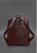 Фото Кожаный городской женский рюкзак на молнии Cooper бордовый (BN-BAG-19-vin)
