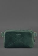 Фото Кожаная поясная сумка Dropbag Maxi зеленая