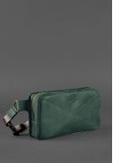 Фото Кожаная поясная сумка Dropbag Maxi зеленая