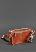 Фото Кожаная поясная сумка Dropbag Maxi светло-коричневая