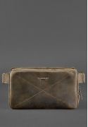 Фото Кожаная поясная сумка Dropbag Maxi темно-коричневая