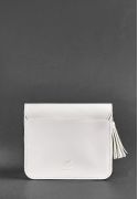 Фото Кожаная женская бохо-сумка Лилу белая