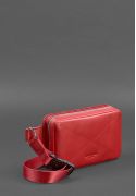 Фото Кожаная женская поясная сумка Dropbag Mini красная ( BN-BAG-6-red )