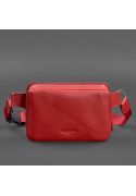 Фото Шкіряна жіноча поясна сумка Dropbag Mini червона ( BN-BAG-6-red )