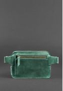 Фото Кожаная поясная сумка Dropbag Mini зеленая