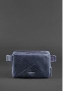 Фото Кожаная поясная сумка Dropbag Mini синяя