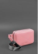 Фото Кожаная женская поясная сумка Dropbag Mini розовая