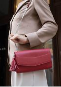Фото Женская кожаная сумка Элис красная Краст BlankNote (BN-BAG-7-red) 