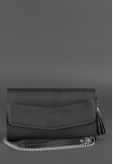 Фото Кожаная женская сумка Элис черная